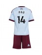 Aston Villa Pau Torres #14 Alternativní dres pro děti 2026-27 Krátký Rukáv (+ trenýrky)